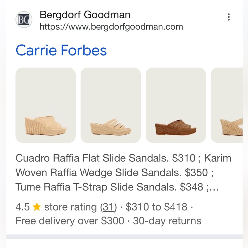 Carrie Forbes Bella Raffia Wedge 8